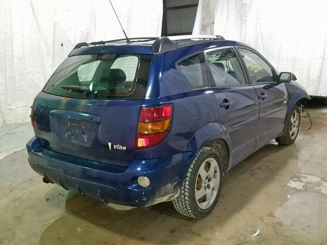 5Y2SL628X4Z465408 - 2004 PONTIAC VIBE BLUE photo 4