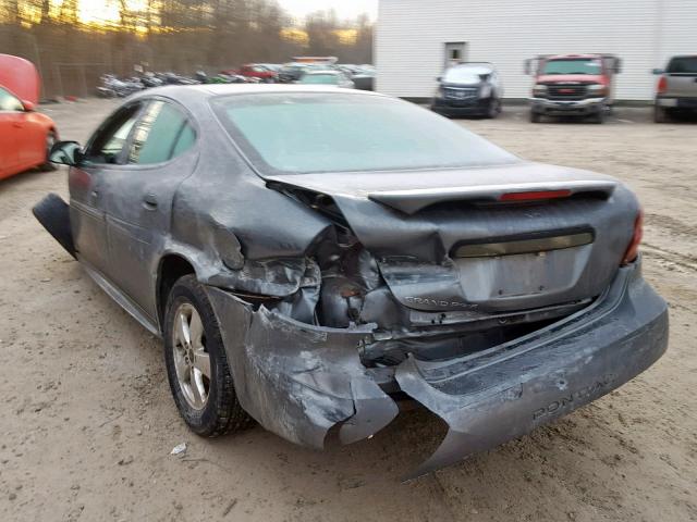 2G2WP522451287909 - 2005 PONTIAC GRAND PRIX GRAY photo 3