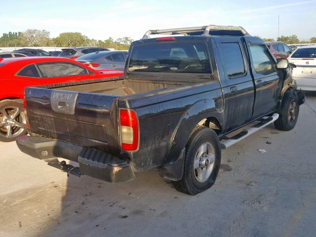 1N6ED27T11C323525 - 2001 NISSAN FRONTIER C BLACK photo 4