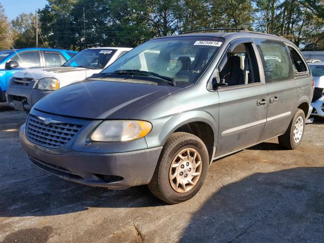 1C4GJ25B52B543983 - 2002 CHRYSLER VOYAGER BLUE photo 2