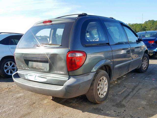 1C4GJ25B52B543983 - 2002 CHRYSLER VOYAGER BLUE photo 4