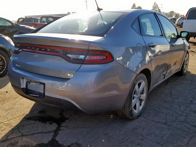 1C3CDFBB8FD128219 - 2015 DODGE DART SXT SILVER photo 4