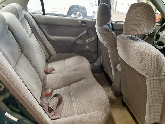 2HGEJ661XYH510032 - 2000 HONDA CIVIC BASE GREEN photo 6