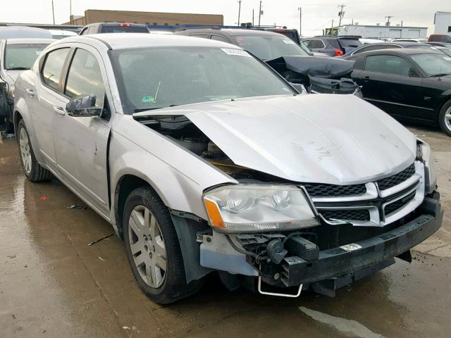 1B3BD4FG5BN540086 - 2011 DODGE AVENGER EX SILVER photo 1