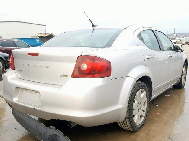 1B3BD4FG5BN540086 - 2011 DODGE AVENGER EX SILVER photo 4