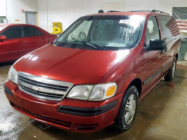 1GNDX03EX3D105735 - 2003 CHEVROLET VENTURE BURGUNDY photo 2