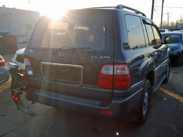 JT6HT00W0X0047240 - 1999 LEXUS LX 470 BLACK photo 4