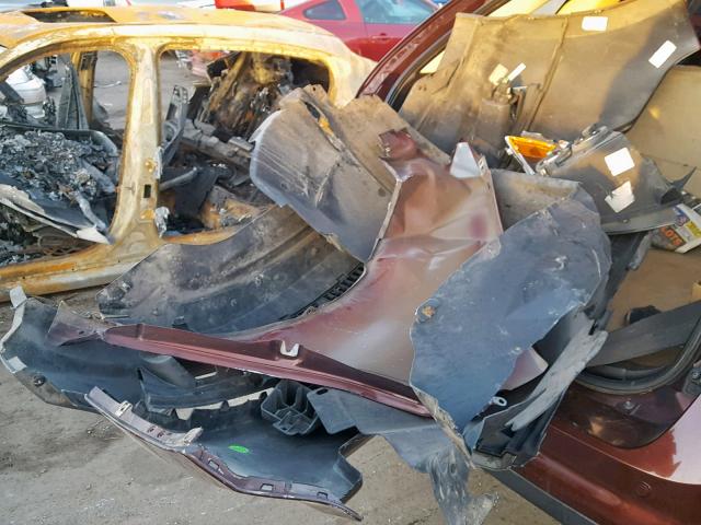 2FMDK3JC0ABB72742 - 2010 FORD EDGE SEL BROWN photo 9