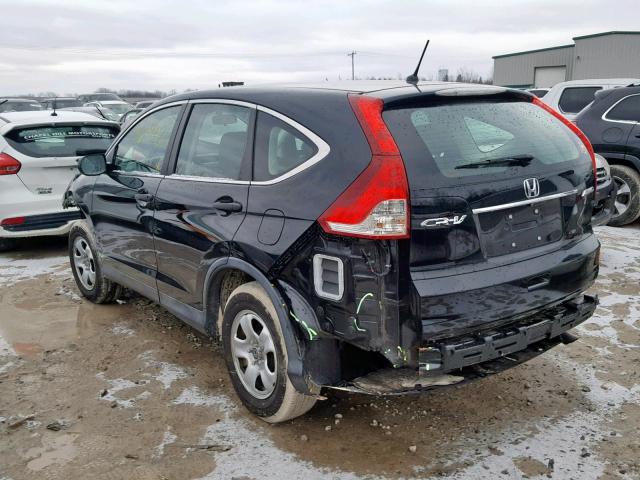 2HKRM4H34EH689813 - 2014 HONDA CR-V LX BLACK photo 3