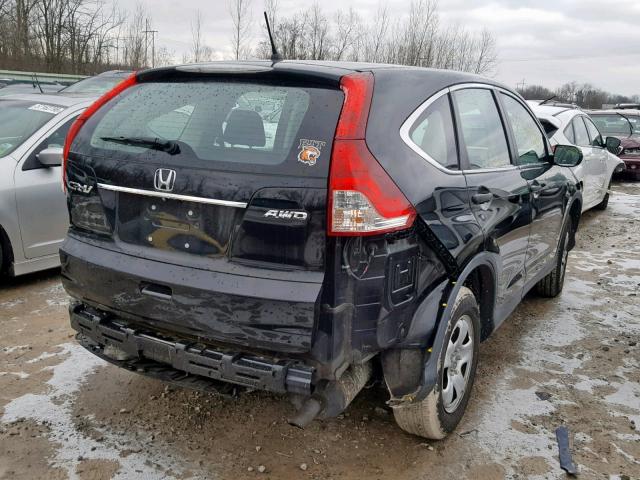 2HKRM4H34EH689813 - 2014 HONDA CR-V LX BLACK photo 4