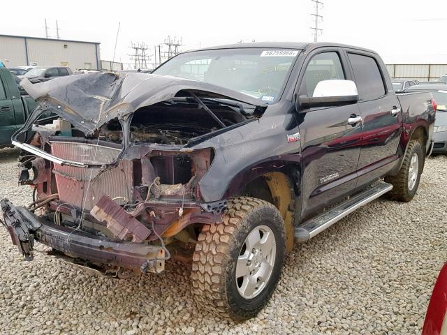 5TBDV58187S465526 - 2007 TOYOTA TUNDRA CRE BLACK photo 2