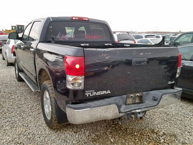 5TBDV58187S465526 - 2007 TOYOTA TUNDRA CRE BLACK photo 3