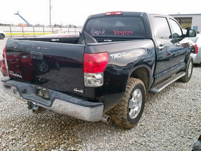 5TBDV58187S465526 - 2007 TOYOTA TUNDRA CRE BLACK photo 4