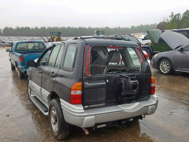 2CNBE634616943736 - 2001 CHEVROLET TRACKER LT BLACK photo 3