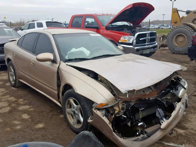 1G3NL52E11C100532 - 2001 OLDSMOBILE ALERO GL GOLD photo 1