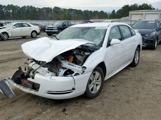 2G1WA5E3XC1136208 - 2012 CHEVROLET IMPALA LS WHITE photo 2