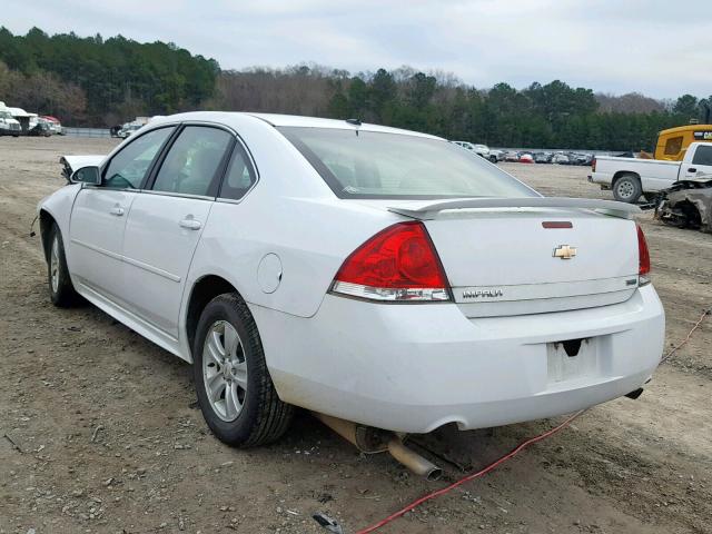 2G1WA5E3XC1136208 - 2012 CHEVROLET IMPALA LS WHITE photo 3