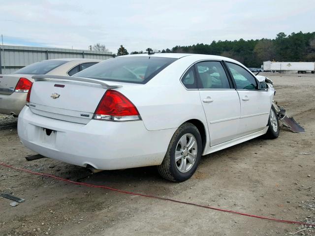 2G1WA5E3XC1136208 - 2012 CHEVROLET IMPALA LS WHITE photo 4