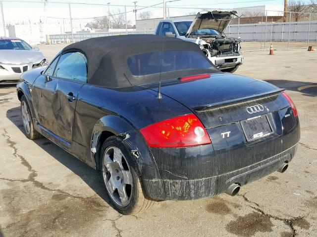 TRUUT28N321040628 - 2002 AUDI TT QUATTRO BLACK photo 3