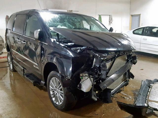 2C4RC1CG6ER469569 - 2014 CHRYSLER TOWN & COU BLACK photo 1