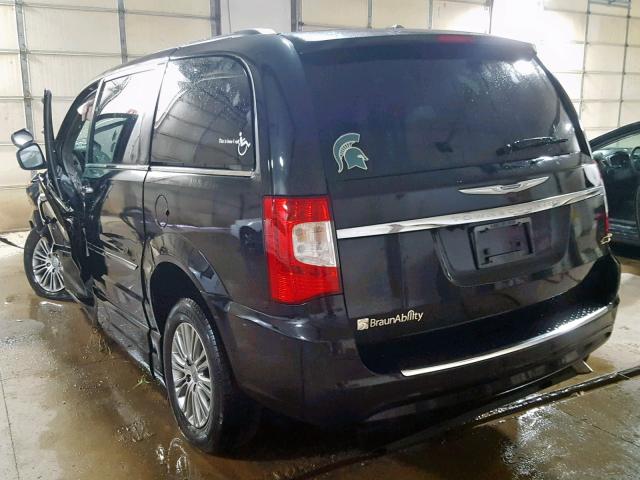 2C4RC1CG6ER469569 - 2014 CHRYSLER TOWN & COU BLACK photo 3