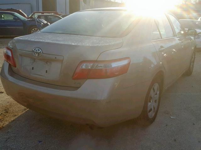 4T1BE46K67U605374 - 2007 TOYOTA CAMRY NEW GOLD photo 4