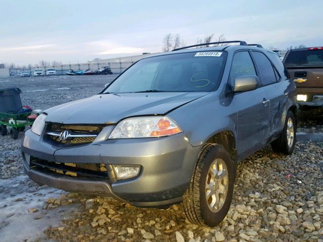 2HNYD18842H504549 - 2002 ACURA MDX TOURIN GRAY photo 2