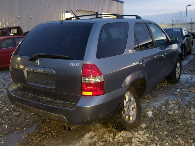 2HNYD18842H504549 - 2002 ACURA MDX TOURIN GRAY photo 4