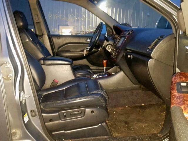 2HNYD18842H504549 - 2002 ACURA MDX TOURIN GRAY photo 5