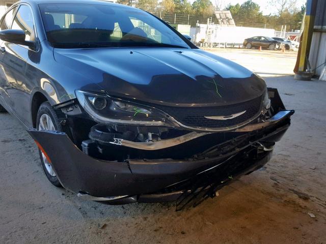 1C3CCCAB1FN752263 - 2015 CHRYSLER 200 LIMITE BLACK photo 9