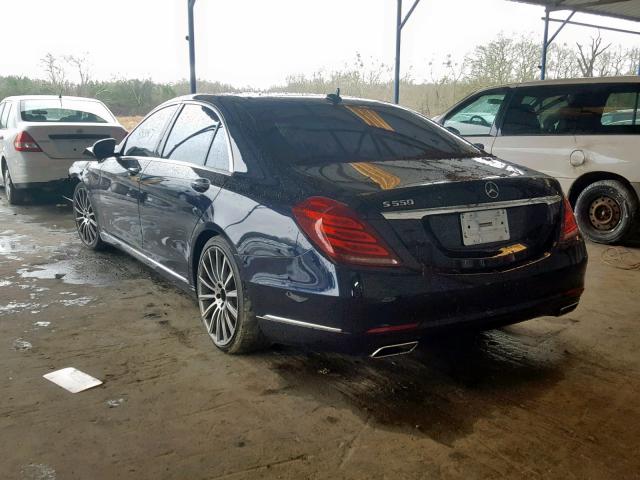 WDDUG8CB5EA014153 - 2014 MERCEDES-BENZ S 550 BLUE photo 3