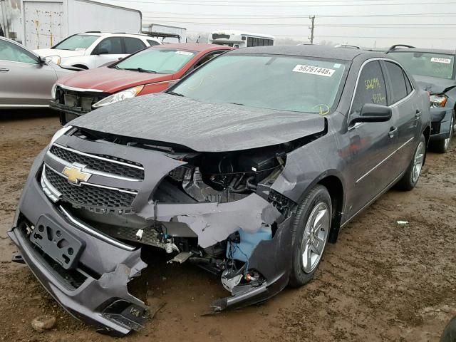 1G11B5SA3DF347920 - 2013 CHEVROLET MALIBU LS GRAY photo 2