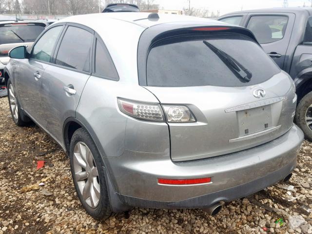 JNRAS08W73X204426 - 2003 INFINITI FX35 GRAY photo 3