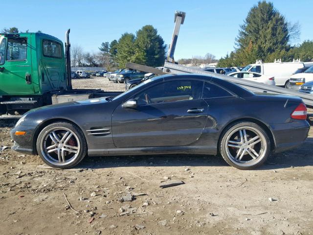 WDBSK71F07F130140 - 2007 MERCEDES-BENZ SL 550 BLACK photo 9