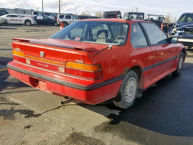 JHMBA4129JC055834 - 1988 HONDA PRELUDE 2. RED photo 4