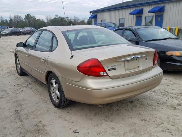 1FAFP55221A247504 - 2001 FORD TAURUS SES GOLD photo 3