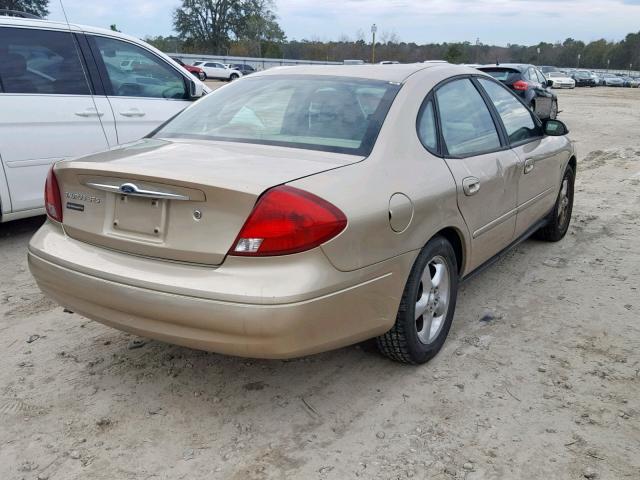 1FAFP55221A247504 - 2001 FORD TAURUS SES GOLD photo 4