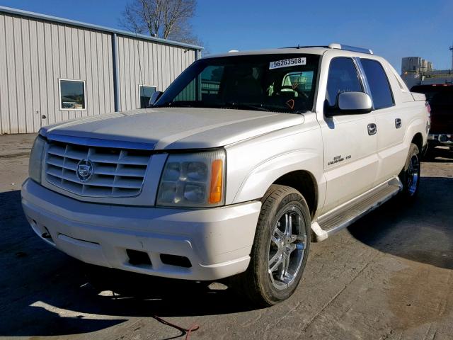 3GYEK63NX2G225965 - 2002 CADILLAC ESCALADE E WHITE photo 2