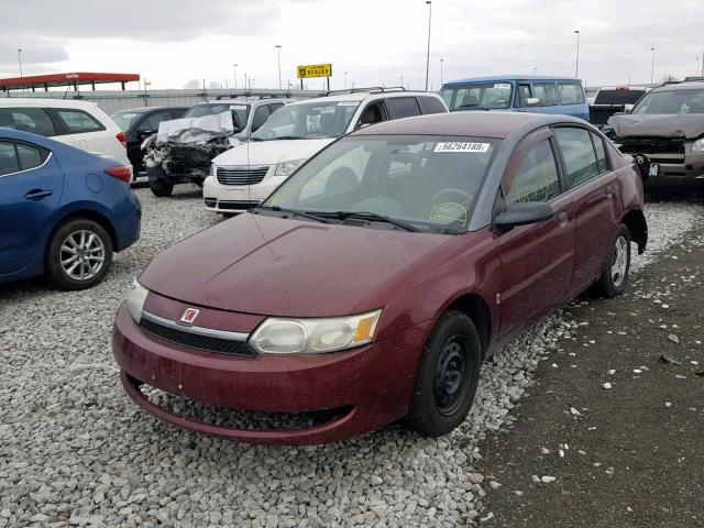 1G8AG52F83Z164587 - 2003 SATURN ION LEVEL MAROON photo 2