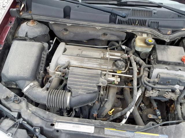1G8AG52F83Z164587 - 2003 SATURN ION LEVEL MAROON photo 7