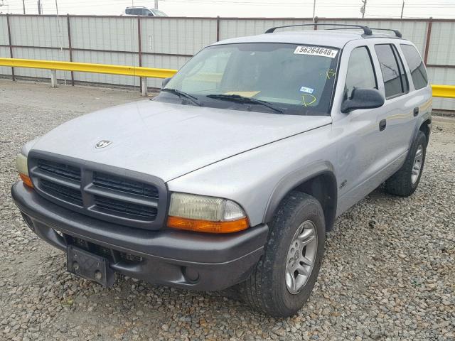 1B4HR38N82F191514 - 2002 DODGE DURANGO SP SILVER photo 2