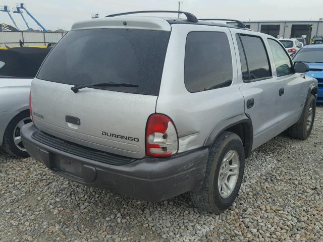 1B4HR38N82F191514 - 2002 DODGE DURANGO SP SILVER photo 4