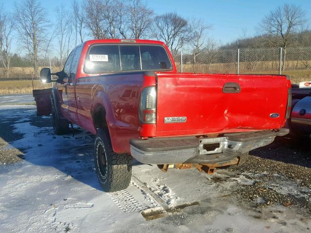 1FTSX31P16EC78130 - 2006 FORD F350 SRW S RED photo 3