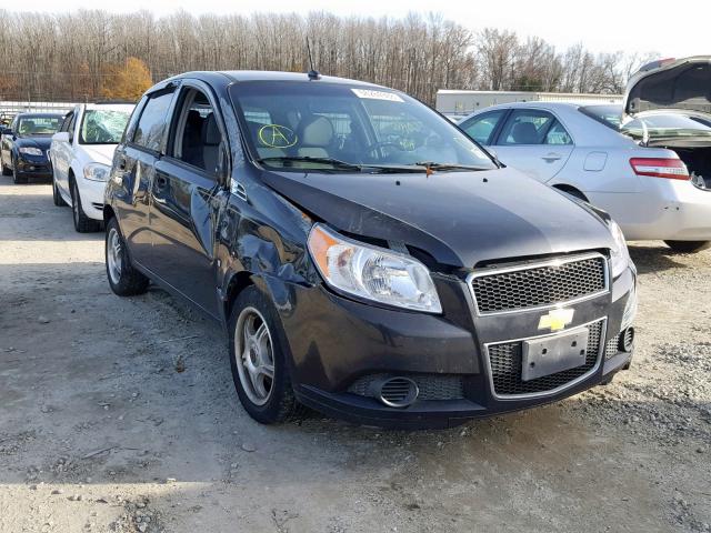 KL1TD66E29B650660 - 2009 CHEVROLET AVEO LS BLACK photo 1