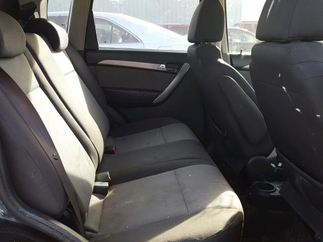 KL1TD66E29B650660 - 2009 CHEVROLET AVEO LS BLACK photo 6