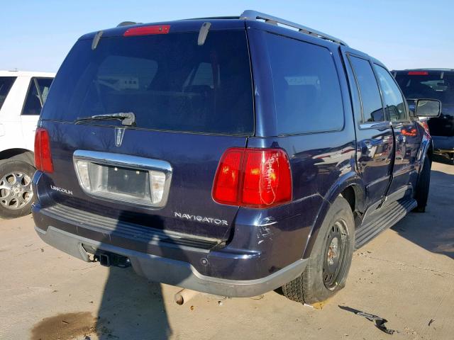 5LMFU28R14LJ11909 - 2004 LINCOLN NAVIGATOR BLUE photo 4