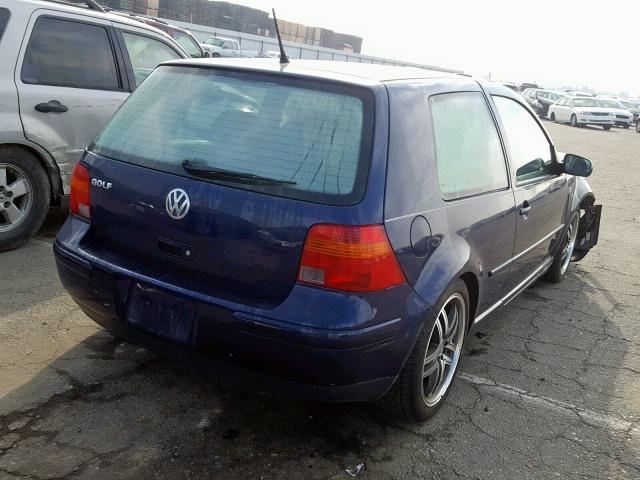 9BWBK61J234035283 - 2003 VOLKSWAGEN GOLF GL BLUE photo 4