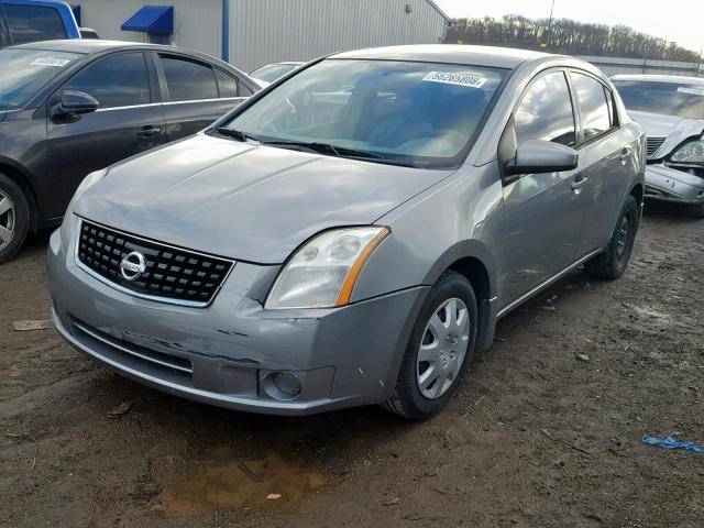 3N1AB61E48L709589 - 2008 NISSAN SENTRA 2.0 GRAY photo 2