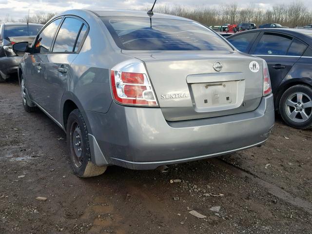 3N1AB61E48L709589 - 2008 NISSAN SENTRA 2.0 GRAY photo 3