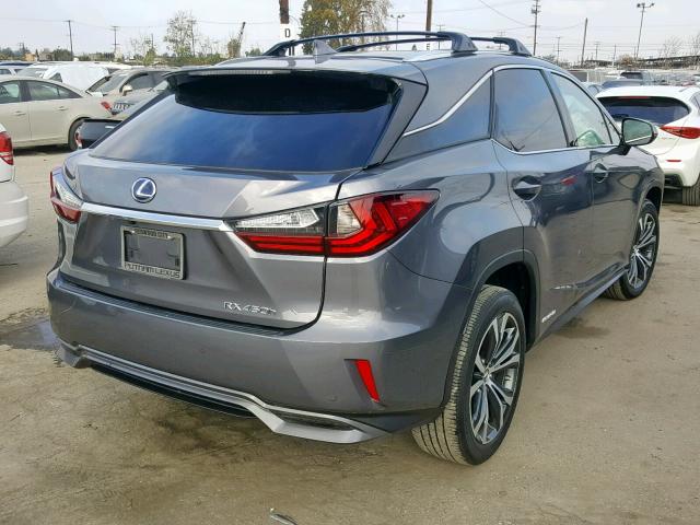 2T2BGMCA7JC026596 - 2018 LEXUS RX 450H GRAY photo 4